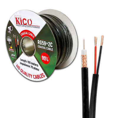 KICO OEM merk RG59+2C kabel RG59 coaxial kabel voor CCTV en video