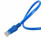 De blauwe Kabel van het het Flardkoord van T568B T568B Cca Utp Rj45 0.5m